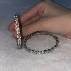 Rhinestone hoops